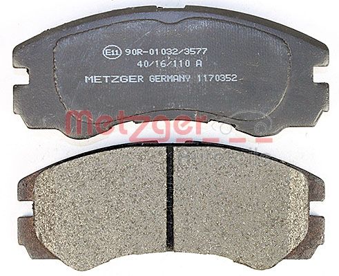 METZGER 1170352 Bremsbelagsatz, Scheibenbremse